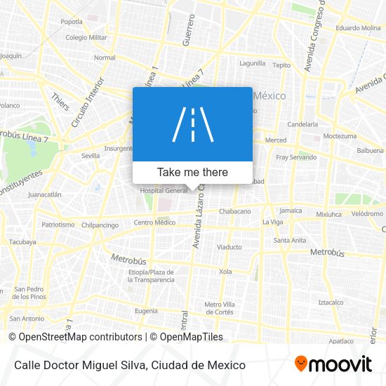 Calle Doctor Miguel Silva map