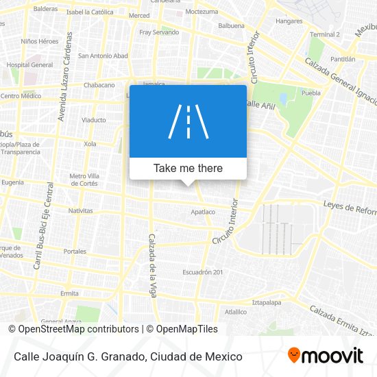 Calle Joaquín G. Granado map