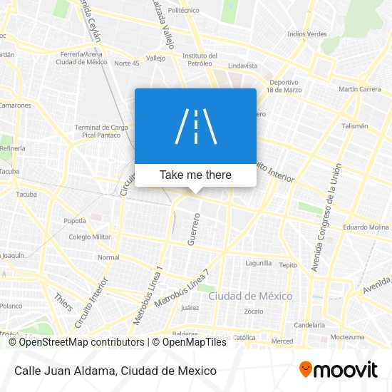 Calle Juan Aldama map