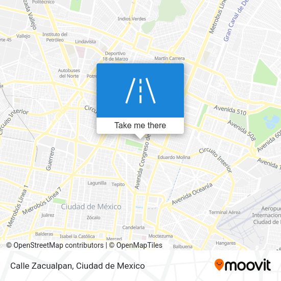 Mapa de Calle Zacualpan