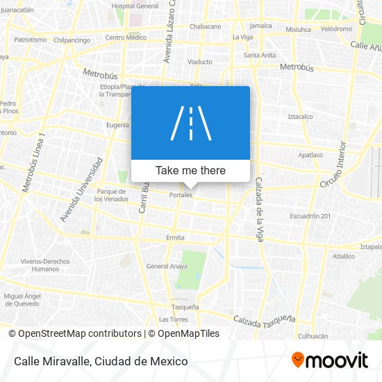 Mapa de Calle Miravalle