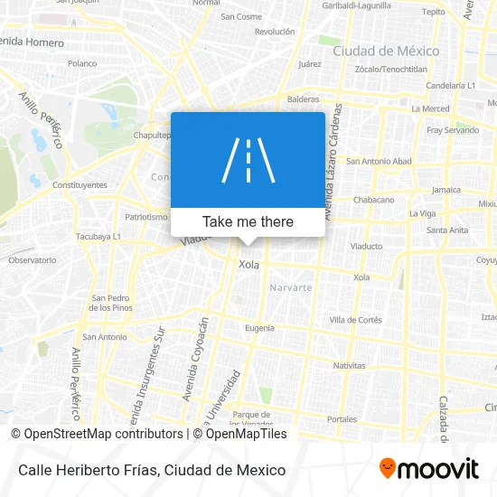 Calle Heriberto Frías map