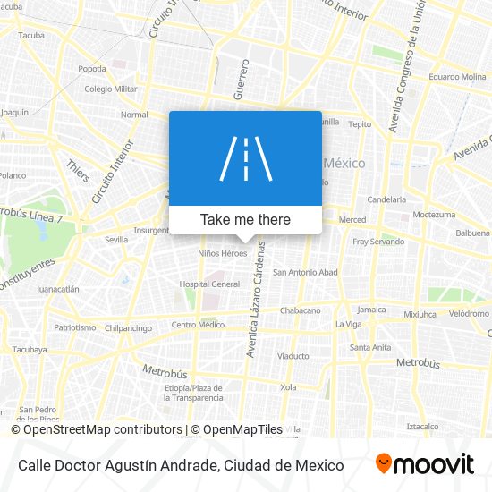 Mapa de Calle Doctor Agustín Andrade