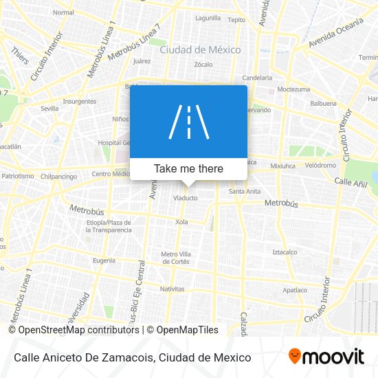 Mapa de Calle Aniceto De Zamacois