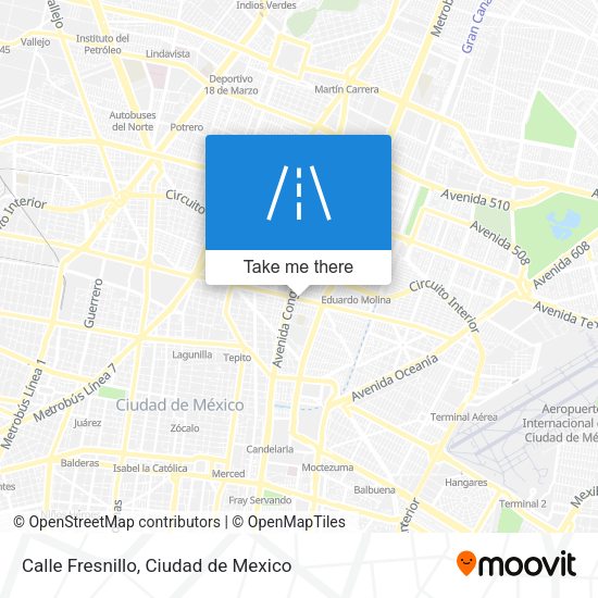 Calle Fresnillo map