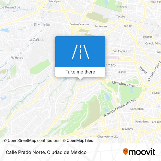 Mapa de Calle Prado Norte