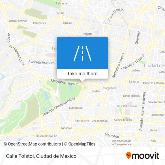 Mapa de Calle Tolstoi