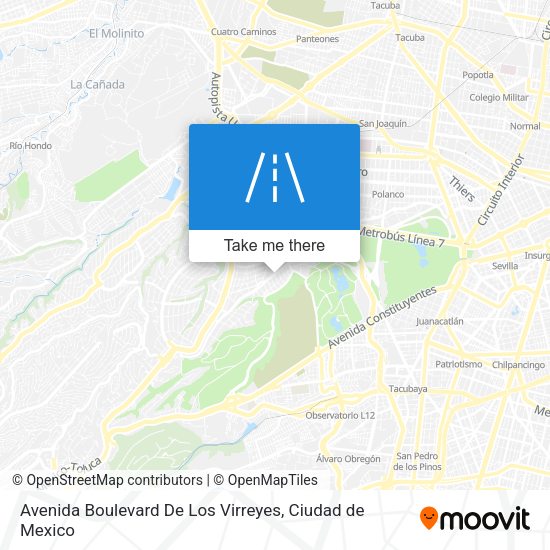 Avenida Boulevard De Los Virreyes map