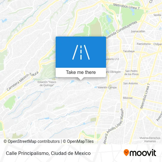 Mapa de Calle Principalismo