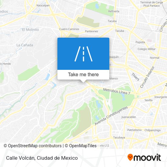 Calle Volcán map