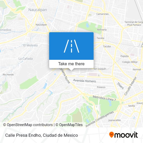 Calle Presa Endho map
