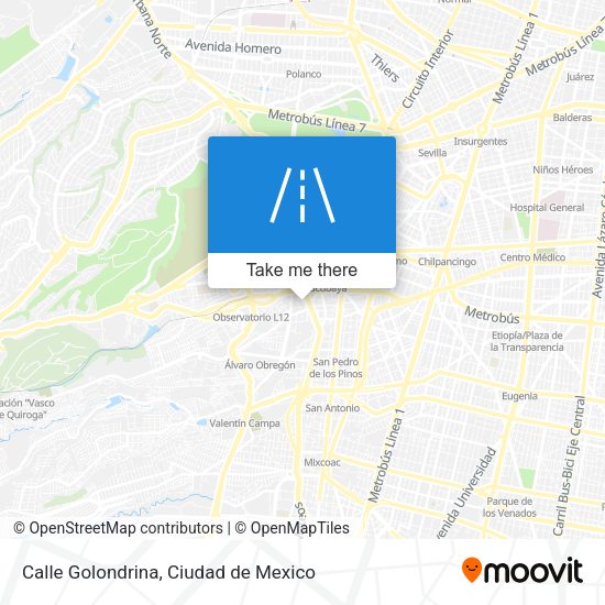 Calle Golondrina map