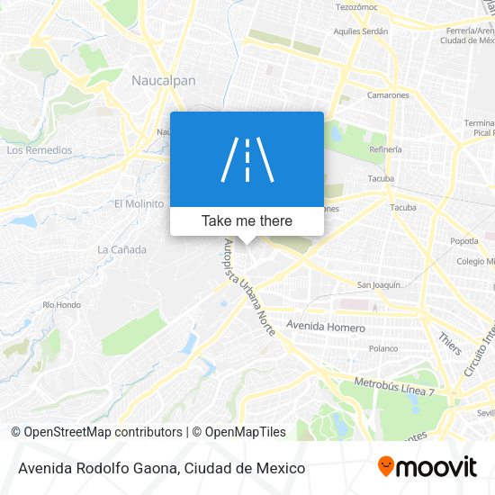 Mapa de Avenida Rodolfo Gaona
