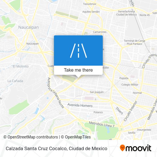 Calzada Santa Cruz Cocalco map