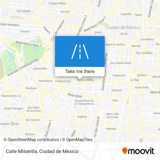 Calle Misantla map