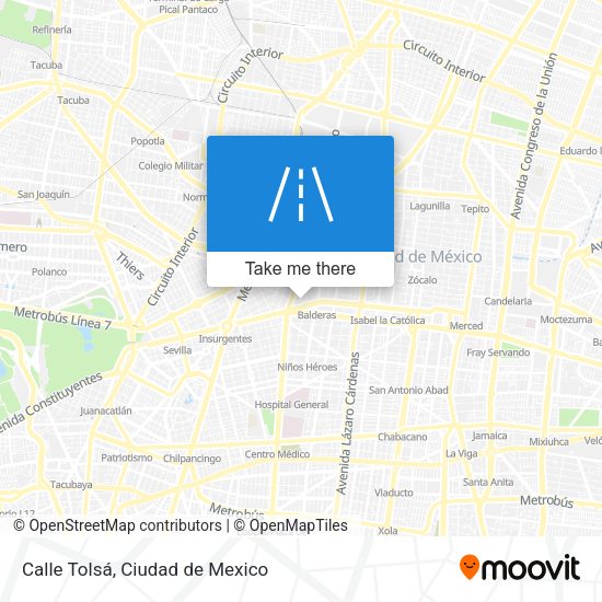 Calle Tolsá map