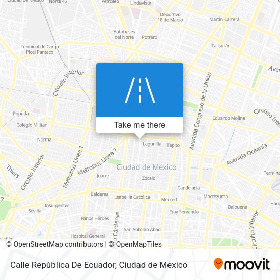 Calle República De Ecuador map
