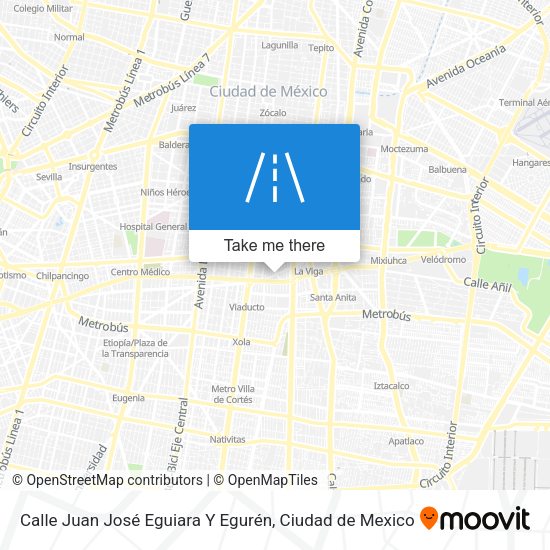 Calle Juan José Eguiara Y Egurén map