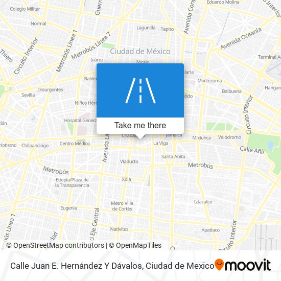 Calle Juan E. Hernández Y Dávalos map