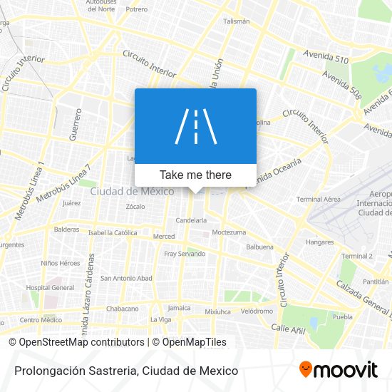 Mapa de Prolongación Sastreria