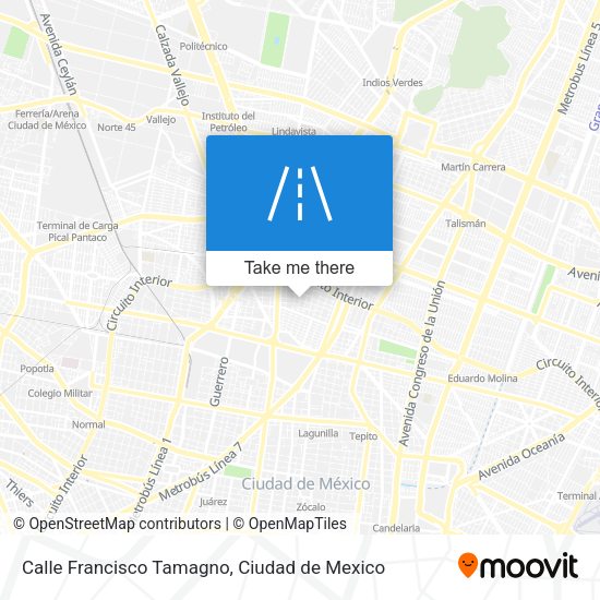 Mapa de Calle Francisco Tamagno
