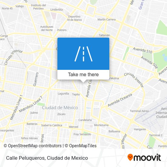Mapa de Calle Peluqueros