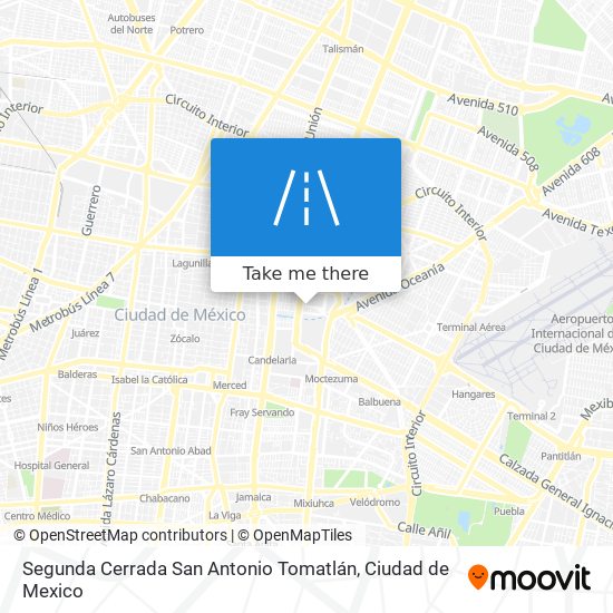 Segunda Cerrada San Antonio Tomatlán map