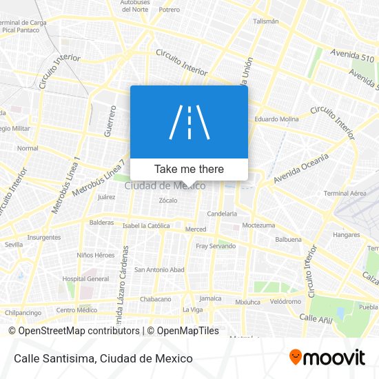 Calle Santisima map
