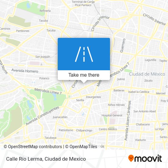 Mapa de Calle Río Lerma