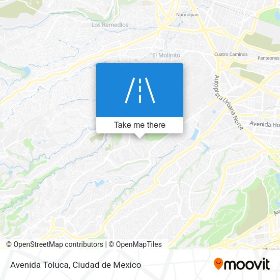 Avenida Toluca map