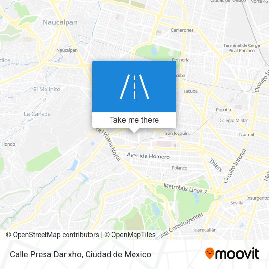 Calle Presa Danxho map