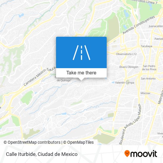 Calle Iturbide map