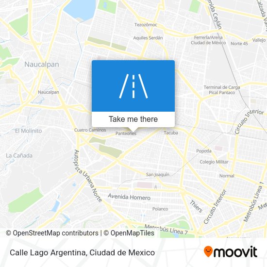 Mapa de Calle Lago Argentina