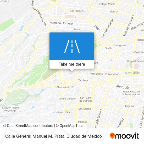 Calle General Manuel M. Plata map