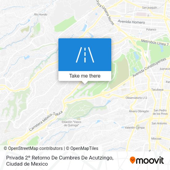 Privada 2º Retorno De Cumbres De Acutzingo map