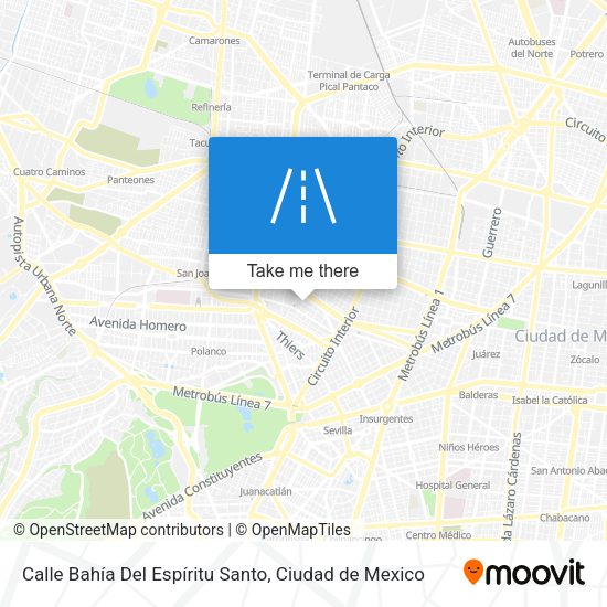 Mapa de Calle Bahía Del Espíritu Santo