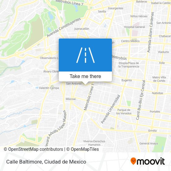 Mapa de Calle Baltimore