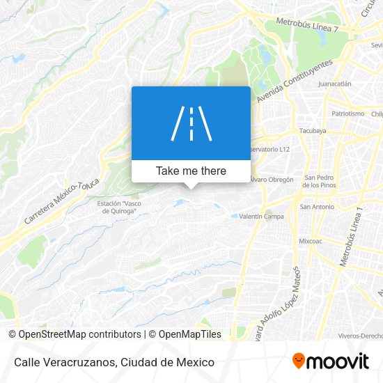 Calle Veracruzanos map