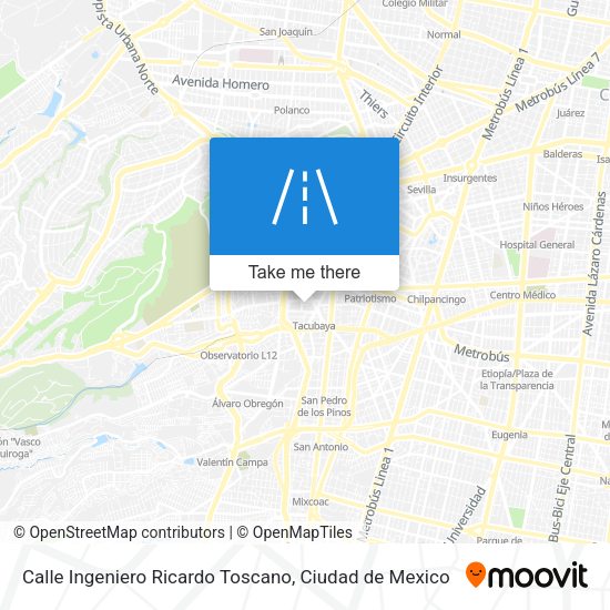 Mapa de Calle Ingeniero Ricardo Toscano