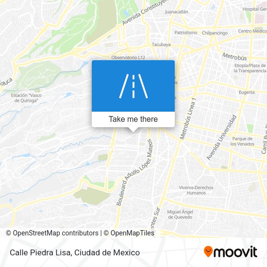 Calle Piedra Lisa map