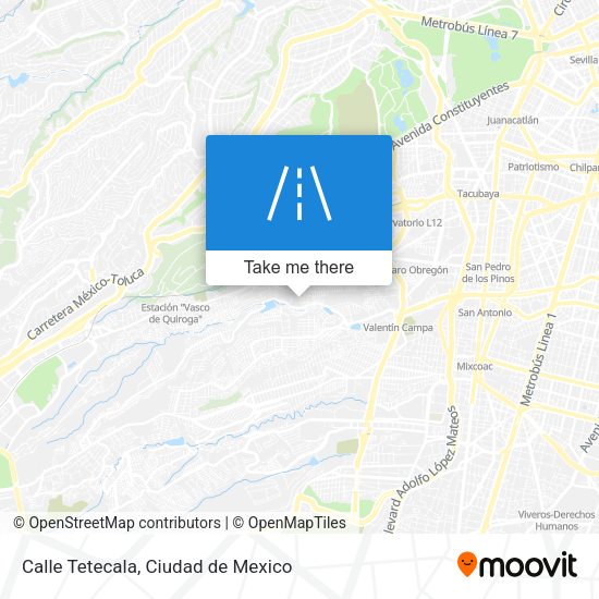 Calle Tetecala map