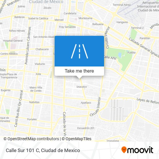 Calle Sur 101 C map