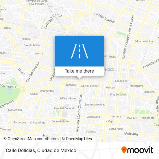 Calle Delicias map