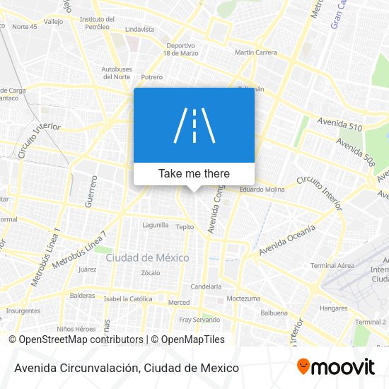 Mapa de Avenida Circunvalación