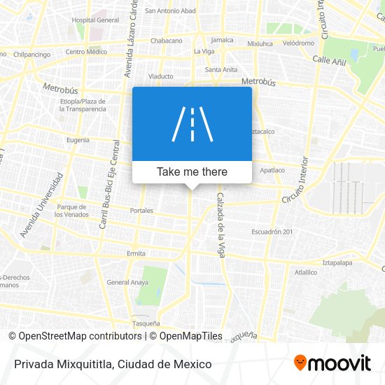 Mapa de Privada Mixquititla