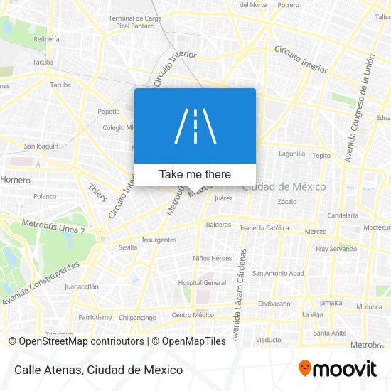 Mapa de Calle Atenas