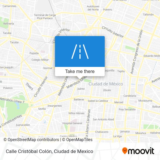 Calle Cristóbal Colón map