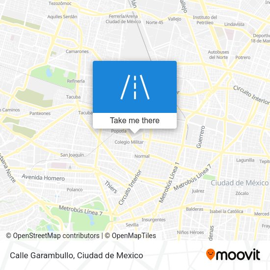 Calle Garambullo map