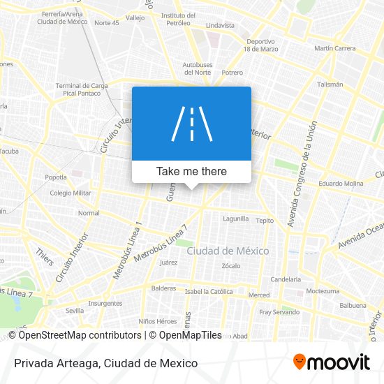 Mapa de Privada Arteaga