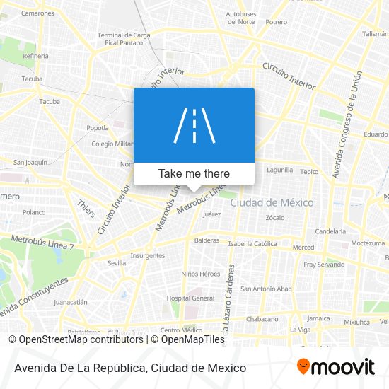 Mapa de Avenida De La República